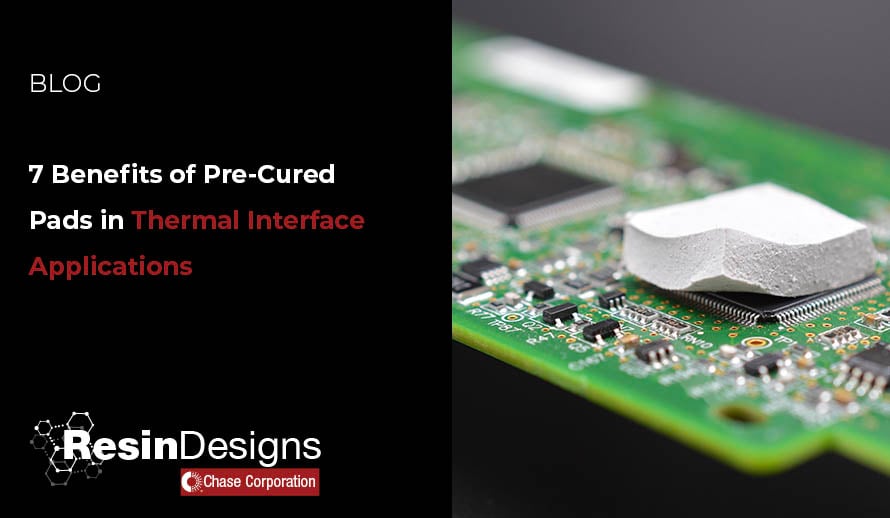 resin designs Pre-cured thermal interface on a pcb social